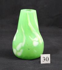 Vase #30 - Light Green & White 202//229